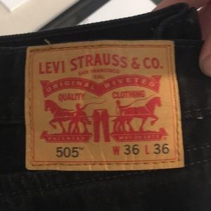 Levi 505 jeans 36x36
